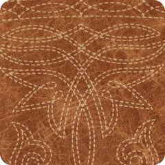 Saddle Stitch Cognac Slim Can Coolie