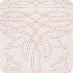 Saddle Stitch Cream Large Iced Cup Coolie