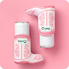 Boot Scootin' Pink Slim Can Coolie