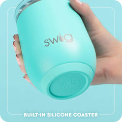 Saddle Stitch Cream Stemless Wine 12oz