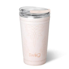 Saddle Stitch Cream Party Cup 24oz