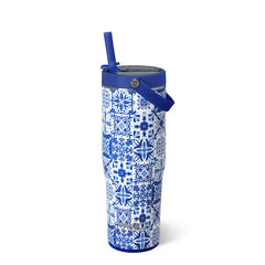 Indigo Tiles To-Go Tumbler 30oz