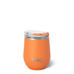 Orange Stemless Wine 12oz
