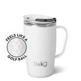 White Golf Ball Travel Mug 18oz