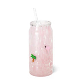 Flamingos Charm Glass 23oz