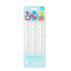 Flamingos Straw Topper Set