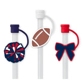 We've Got Spirit Navy + Red Straw Topper Set