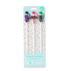 Palm Royale Straw Topper Set