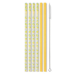 Lemon Meringue Reusable Straw Set