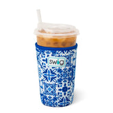Indigo Tiles Medium Iced Cup Coolie