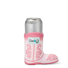 Boot Scootin' Pink Slim Can Coolie