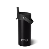 Black Flip + Sip Slim Tumbler 12oz