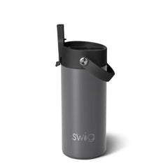 Grey Flip + Sip Slim Tumbler 12oz