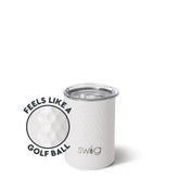 White Golf Ball Short Tumbler 12oz