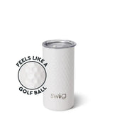 White Golf Ball Slim Tumbler 12oz