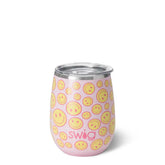 Oh Happy Day Stemless Wine 14oz