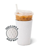 White Golf Ball Medium Iced Cup Coolie