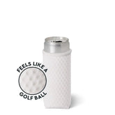 White Golf Ball Slim Can Coolie