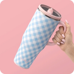 Gingham Mega Mug 40oz