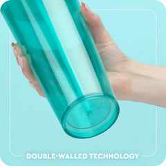 Summer Salt Plastic Tumbler 24oz