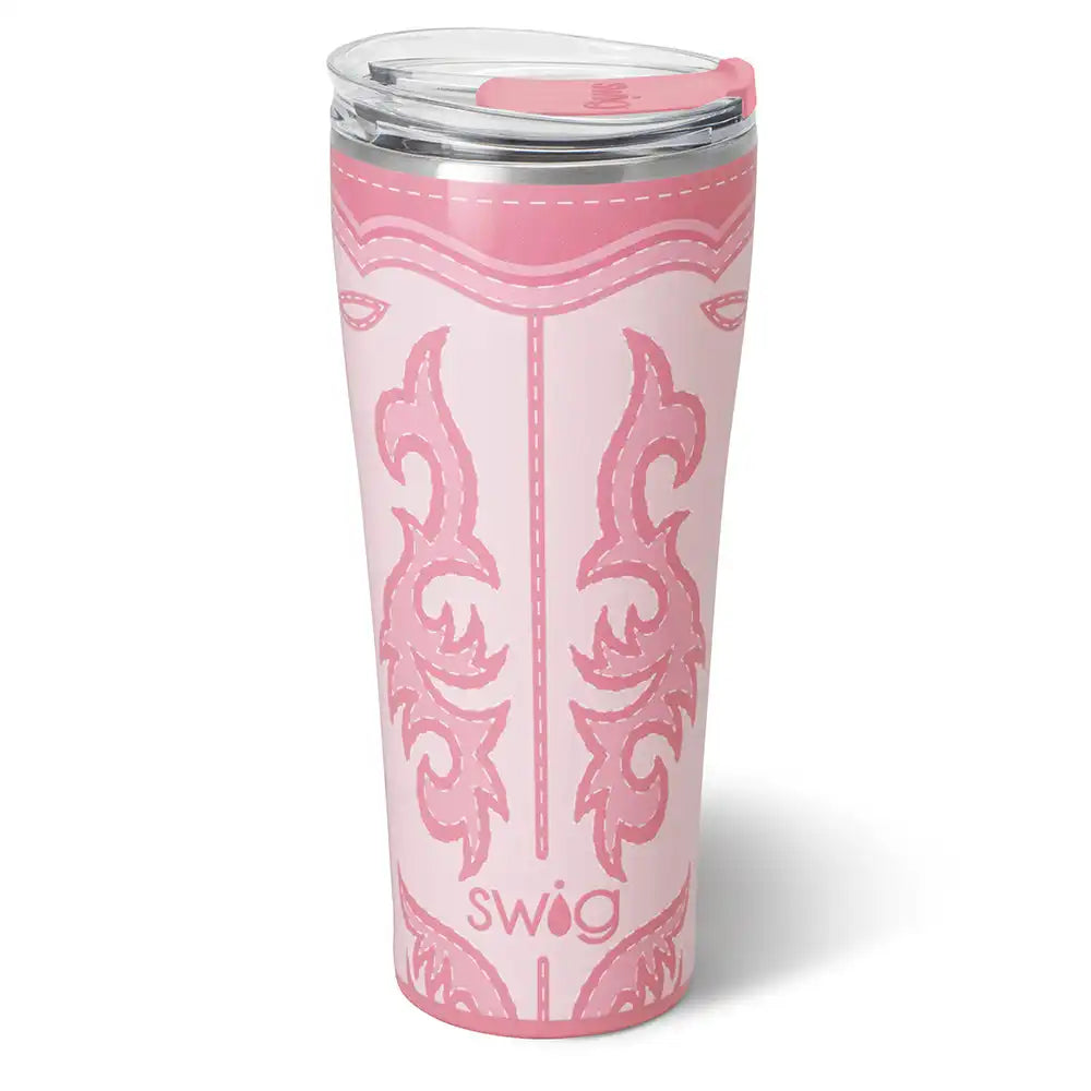 Boot Scootin' Pink Tumbler 32oz