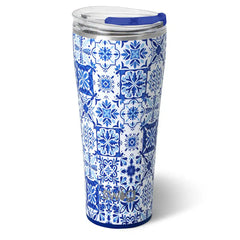 Indigo Tiles Tumbler 32oz