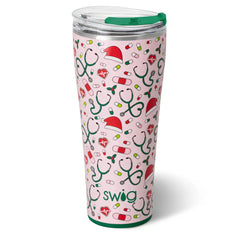 Santa's Scrubs Tumbler 32oz