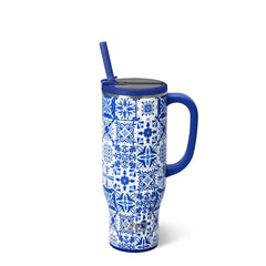 Indigo Tiles Mega Mug 30oz