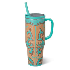 Boot Scootin' Turquoise Mega Mug 40oz