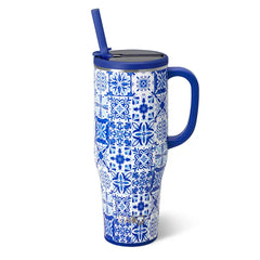 Indigo Tiles Mega Mug 40oz