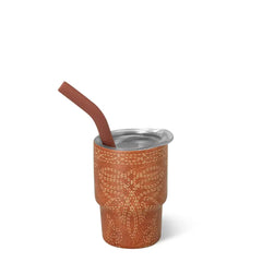 Saddle Stitch Cognac Swig Shot 2oz