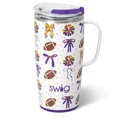 We've Got Spirit Purple + Yellow Travel Mug 22oz