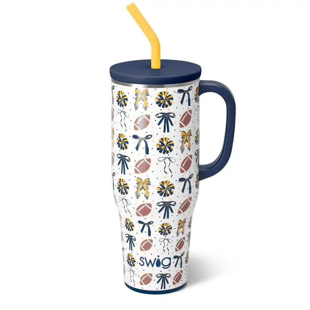 We've Got Spirit Navy + Yellow Mega Mug 40oz