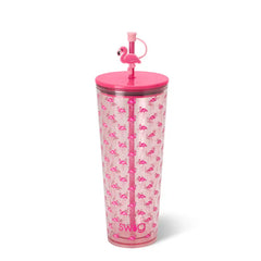 Flamingos Plastic Tumbler 24oz