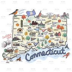 Connecticut Medium Iced Cup Coolie