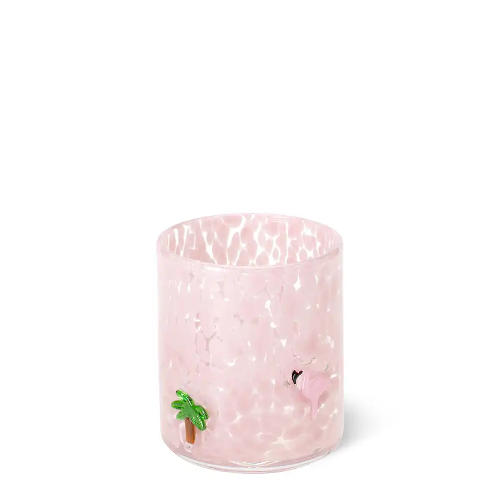 Flamingos Charm Glass 17oz