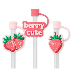 Strawberry Shortcake Straw Topper Set