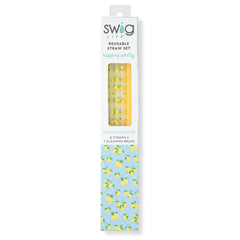 Lemon Meringue Reusable Straw Set