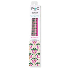 Palm Royale Reusable Straw Set