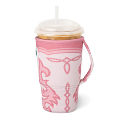 Boot Scootin' Pink Medium Iced Cup Coolie