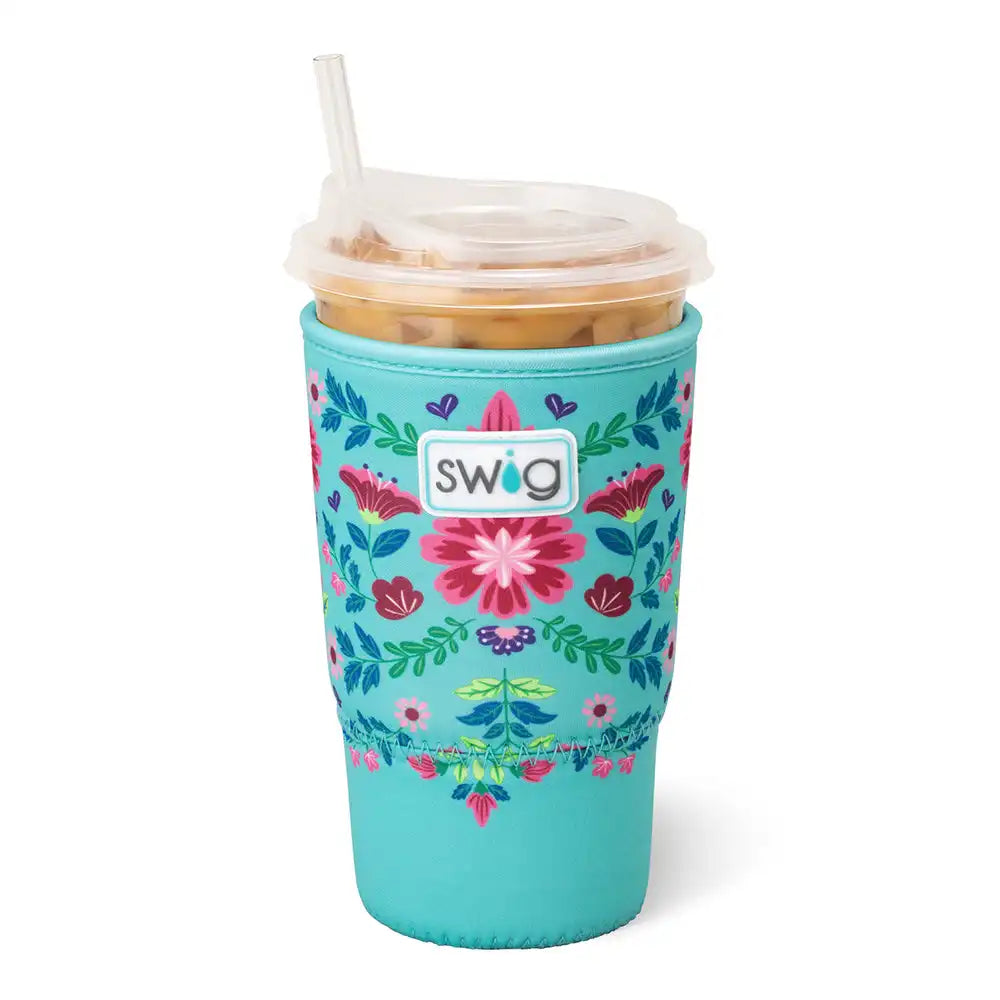 Flora Azul Large Iced Cup Coolie