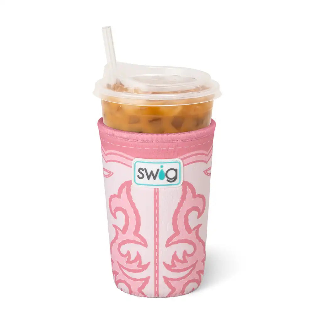 Boot Scootin' Pink Medium Iced Cup Coolie