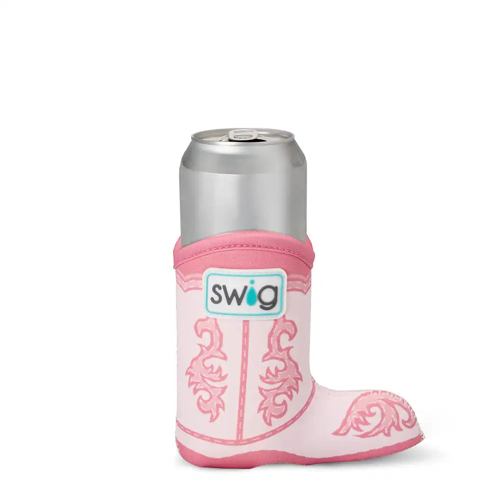Boot Scootin' Pink Slim Can Coolie