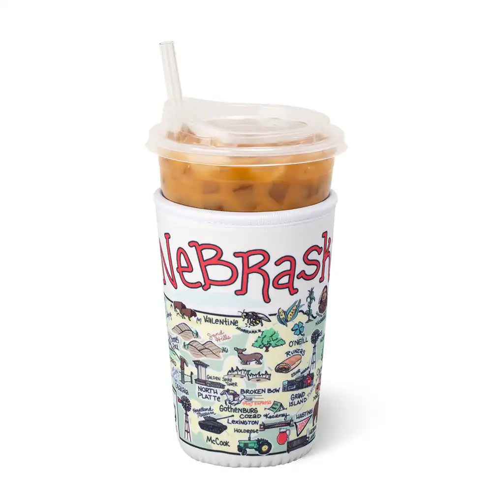 Nebraska Medium Iced Cup Coolie