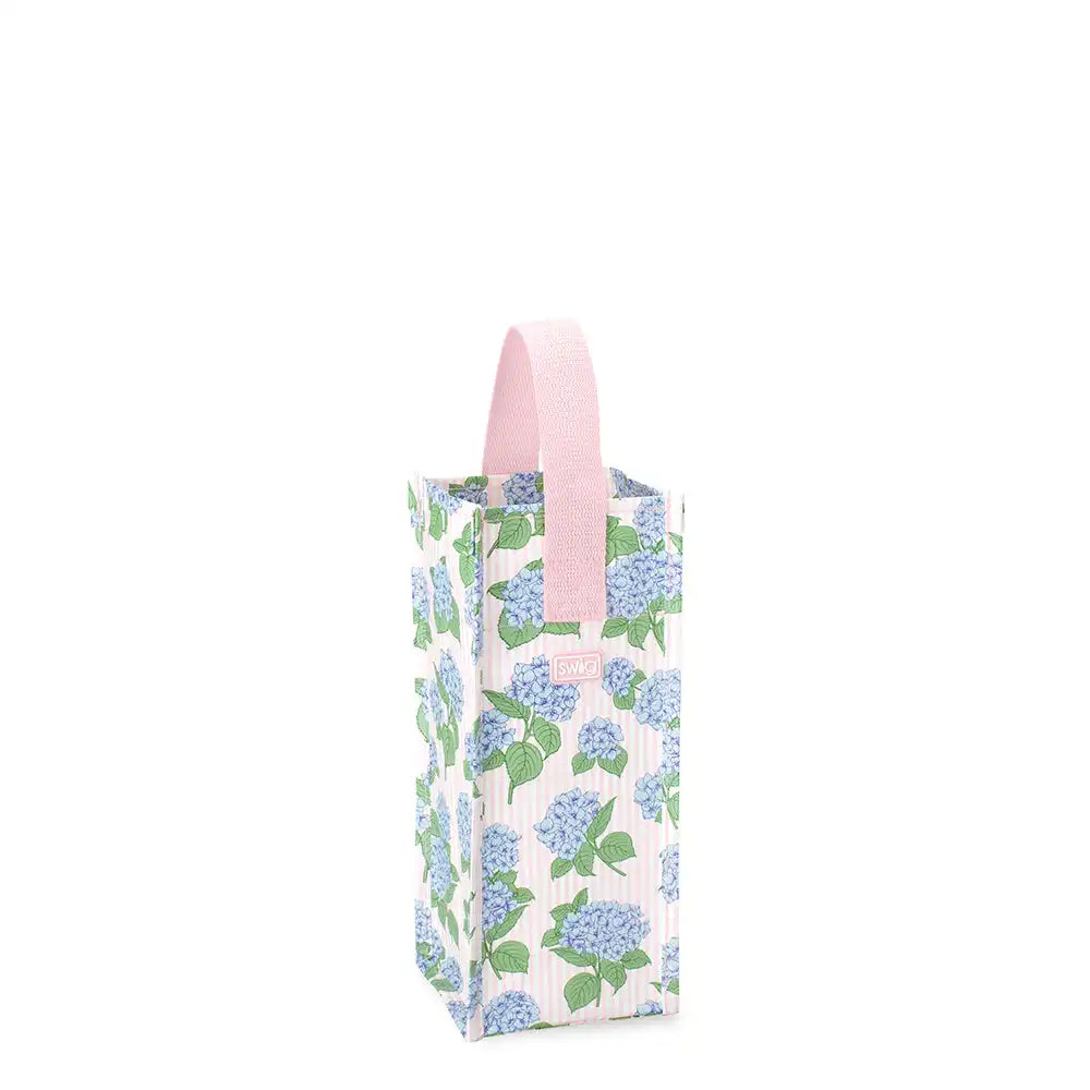 Hydrangeas Wine Reusable Gift Bag
