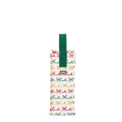 Christmas Bows Wine Reusable Gift Bag