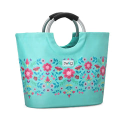 Flora Azul Loopi Tote Bag
