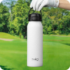 White Golf Ball EZ Fill Bottle 32oz