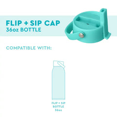 Aqua Flip + Sip Cap 36oz Bottle