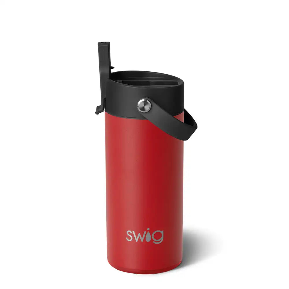 Crimson Flip + Sip Slim Tumbler 12oz